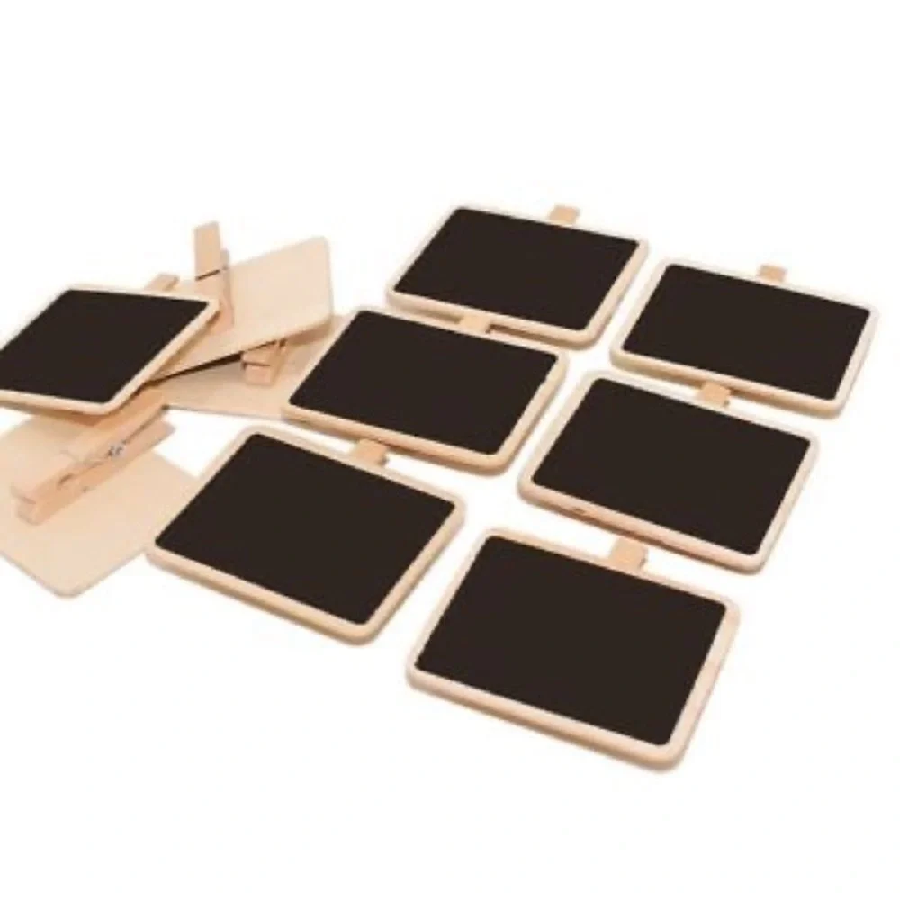 THE CONTAINER STORE DIY SHOP Pack of 4 Mini Chalkboard Clips